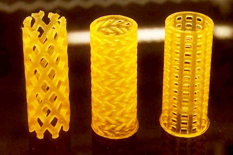 Three prototypes of the airway stents with different designs. Source: Paunovic N, et al. 