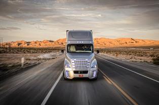 Freightliner Inspiration Truck - First autonomous driving on public roads. Source: Daimler.com