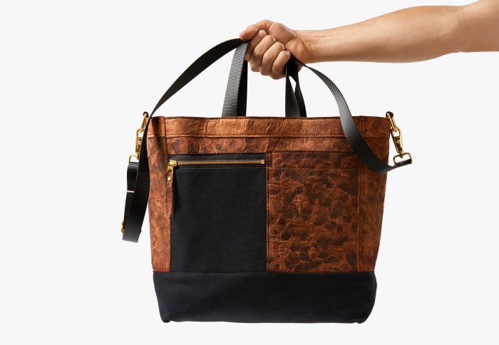 A handbag made from fungal leather, courtesy of Bolt Threads (USA). Source: RMIT
