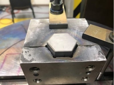 Figure 2: Electron beam welding of pure tungsten HexCans for nuclear thermal propulsion engines. Source: NASA