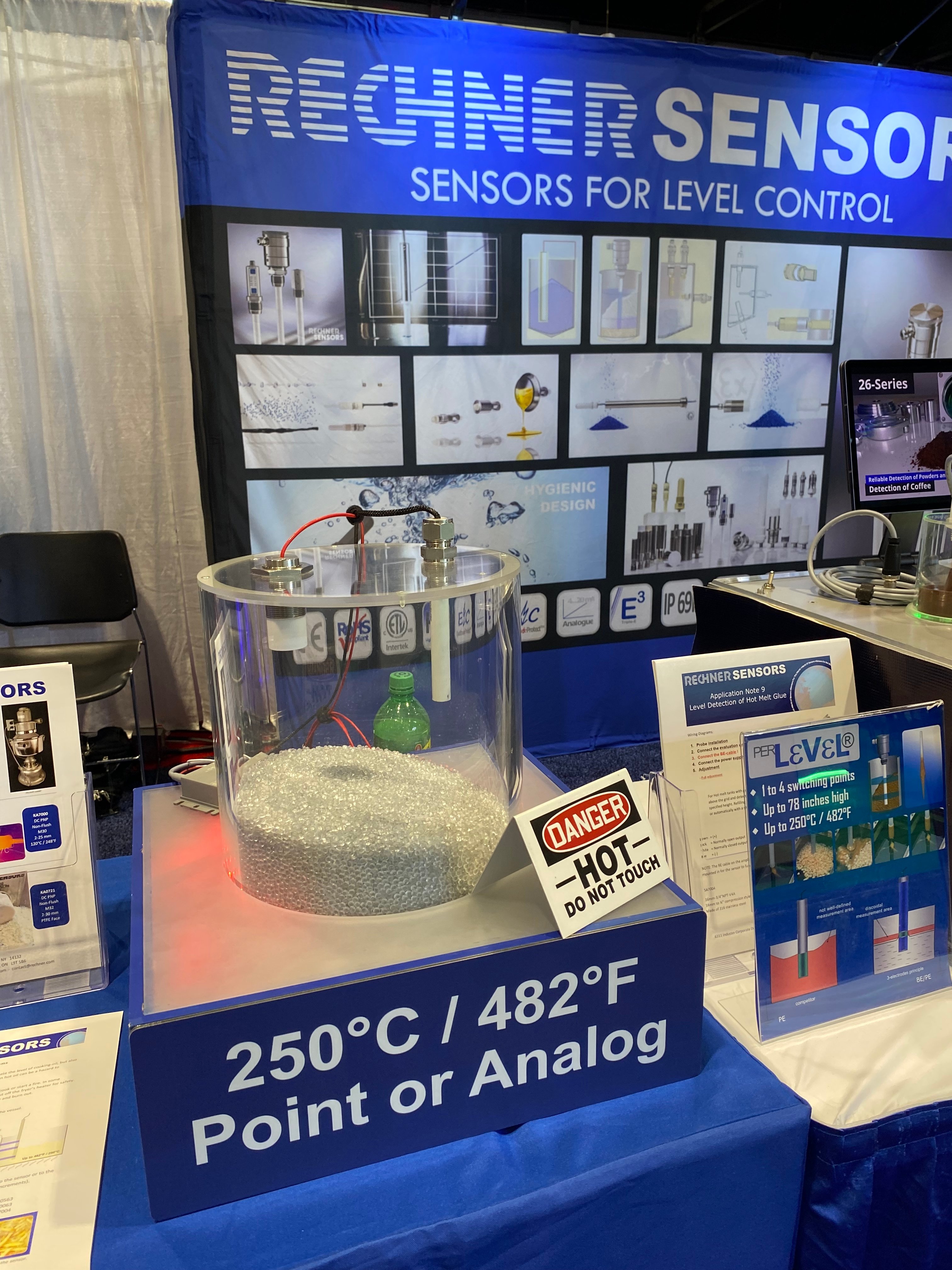 Some technologies were smaller, but just as impactful. For example, these Rechner Sensors can measure and relay data even under extreme temperatues, from -200&deg; to 250&deg; C