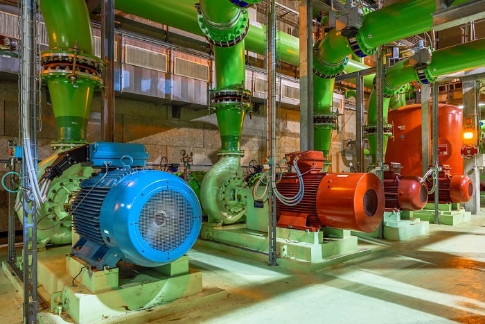Digital performance data collected from hundreds of industrial electric motors will help boost the energy efficiency of critical cooling systems. Source: CERN