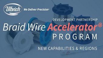 Ulbrich expands Braid Wire Accelerator with new materials, capabilities and delivery regions