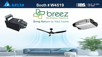 Delta revolutionizes indoor air quality with its Breez Fresh ERVs and Seagull Ceiling Fans