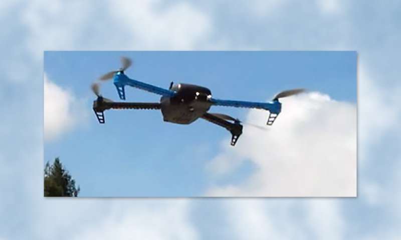 Lawrence Livermore researchers flew test campaigns with two commercial drones and developed an estimate of the energy needed to deliver a package in various scenarios. They also considered how battery technology and drone design will improve over time. Source: Lawrence Livermore National Laboratory