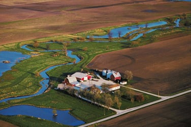Researchers revisited wetlands created 20 years ago and found an overall 62% nitrate removal rate and little emission of nitrous oxide, a potent greenhouse gas. Source: Science daily, Image credit: University of Illinois