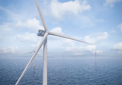 The offshore wind turbine features the industry’s largest swept area. Source: Vestas