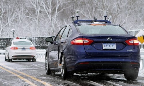 Ford is carrying out winter weather testing of autonomous cars. Image credit: Ford.