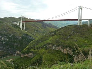 Beipanjiang Bridge in Guizhou Province is open to traffic. Photo: Wikipedia