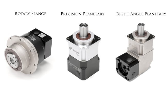 Figure 1: The Sesame series of planetary and planetary bevel gearheads provide a wide range of performance levels to satisfy the full range of motion control application requirements. (Source: DieQua Corporation)